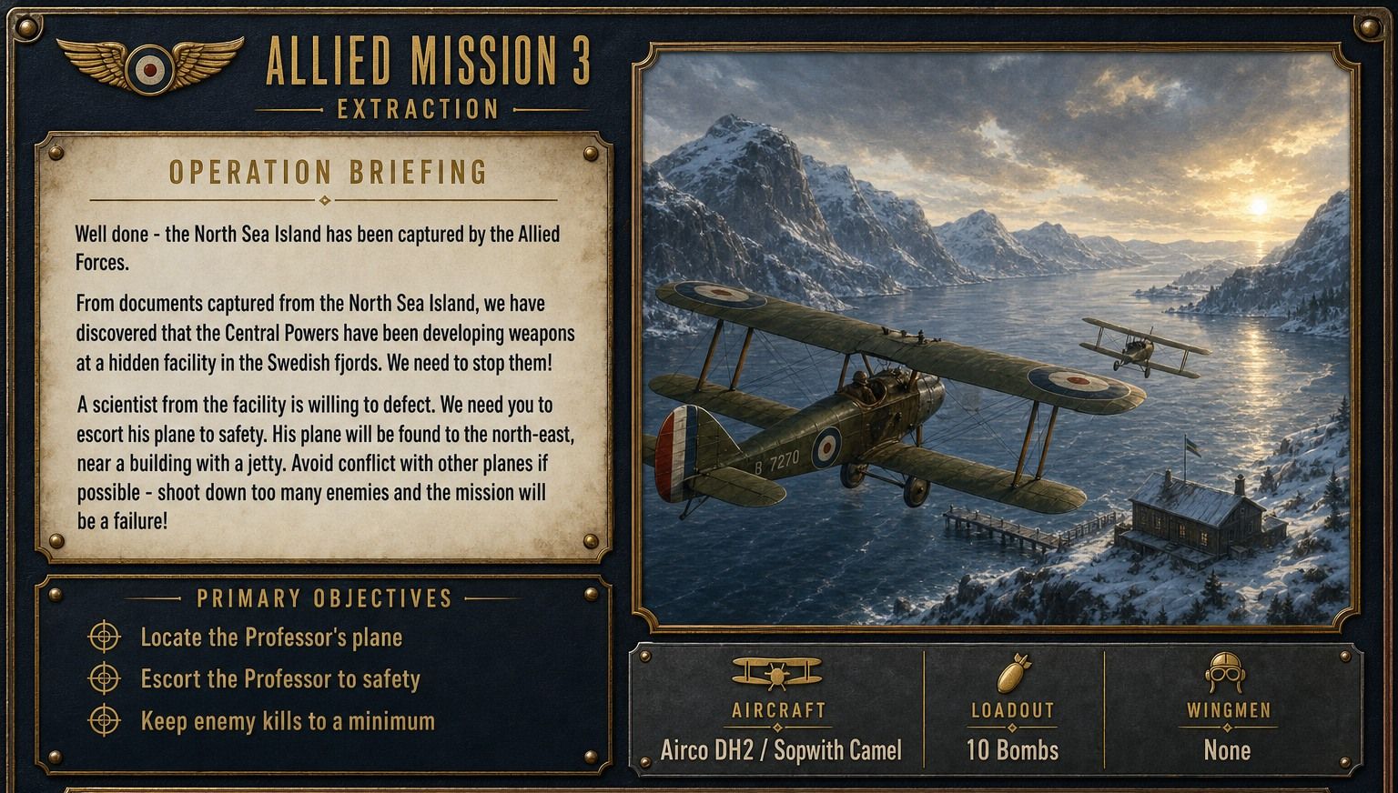 Briefing painting for Extraction