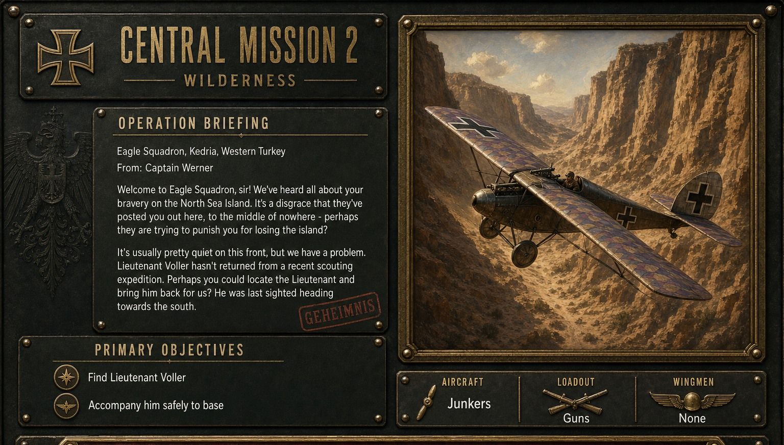 Briefing painting for Wilderness