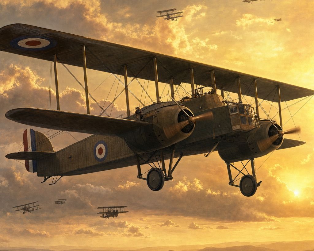 Painted portrait of the Handley Page 0/400